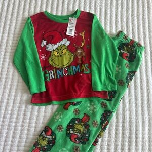 Grinch Kids Pajamas - Red and Green